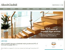 Tablet Screenshot of allenandgledhill.com